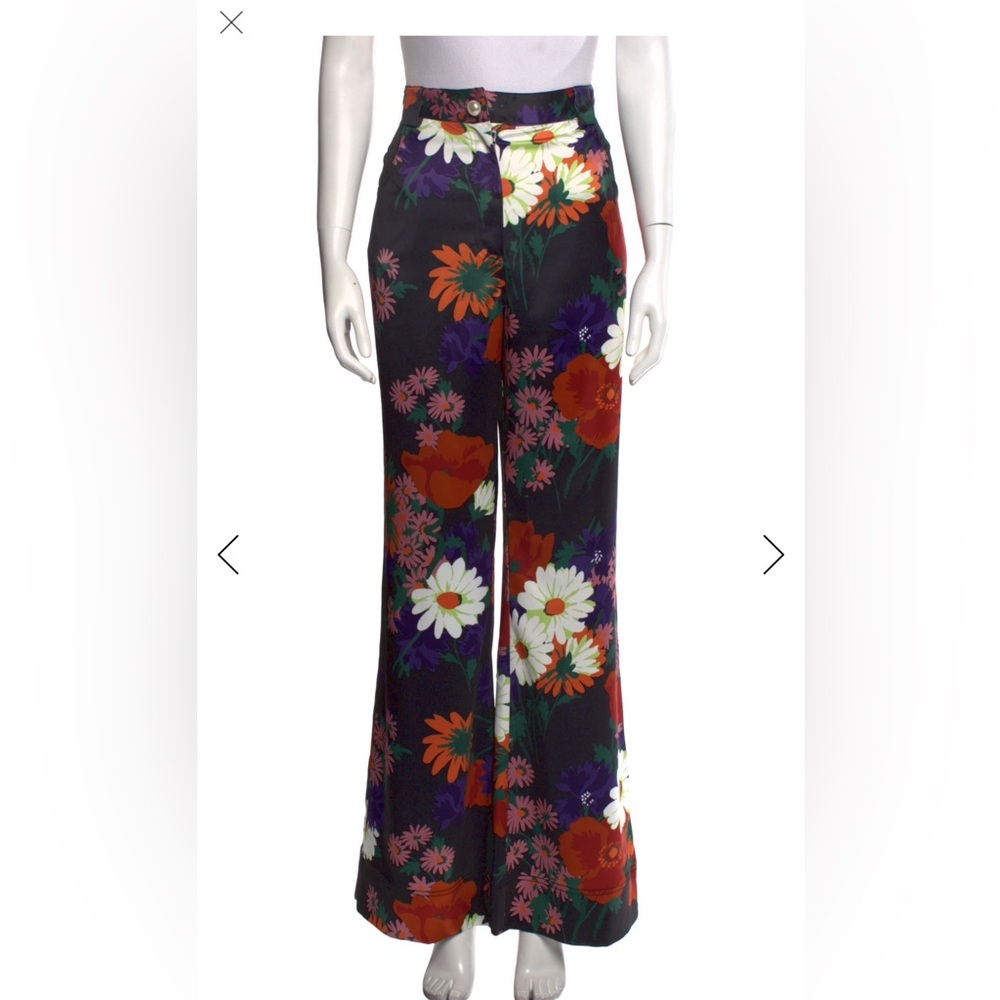 STAUD Floral Wide-Leg Pants